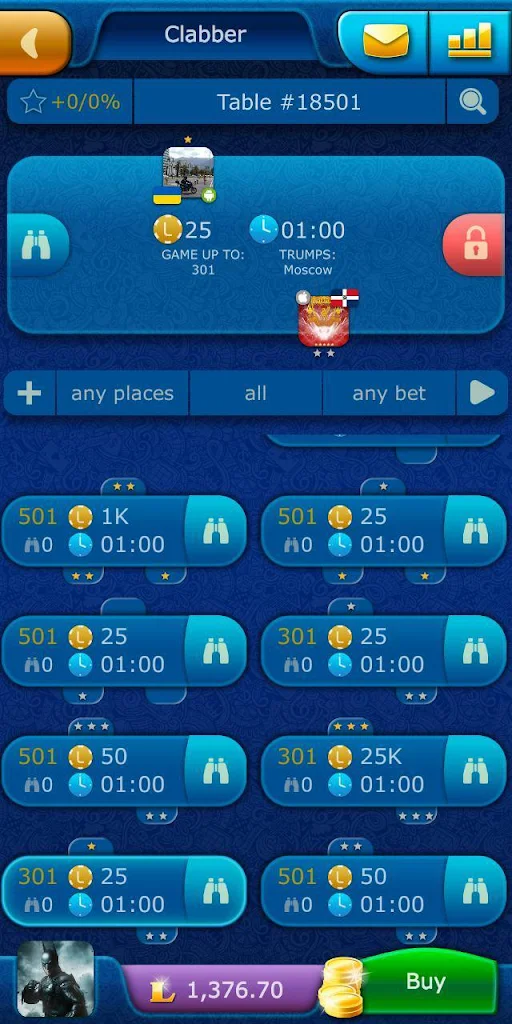 Clabber LiveGames online
